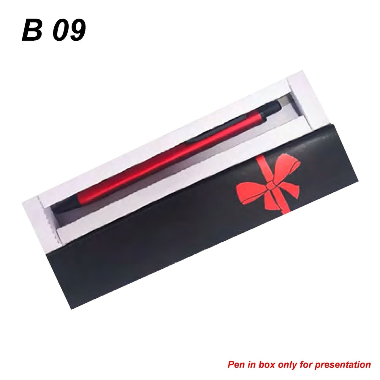 B9 - Simple Ribbon Box – custom branded pen