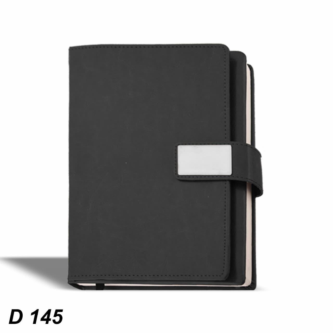 D145 - Mars Black Organizer Flap Notebook | A5 Size – custom branded notebook