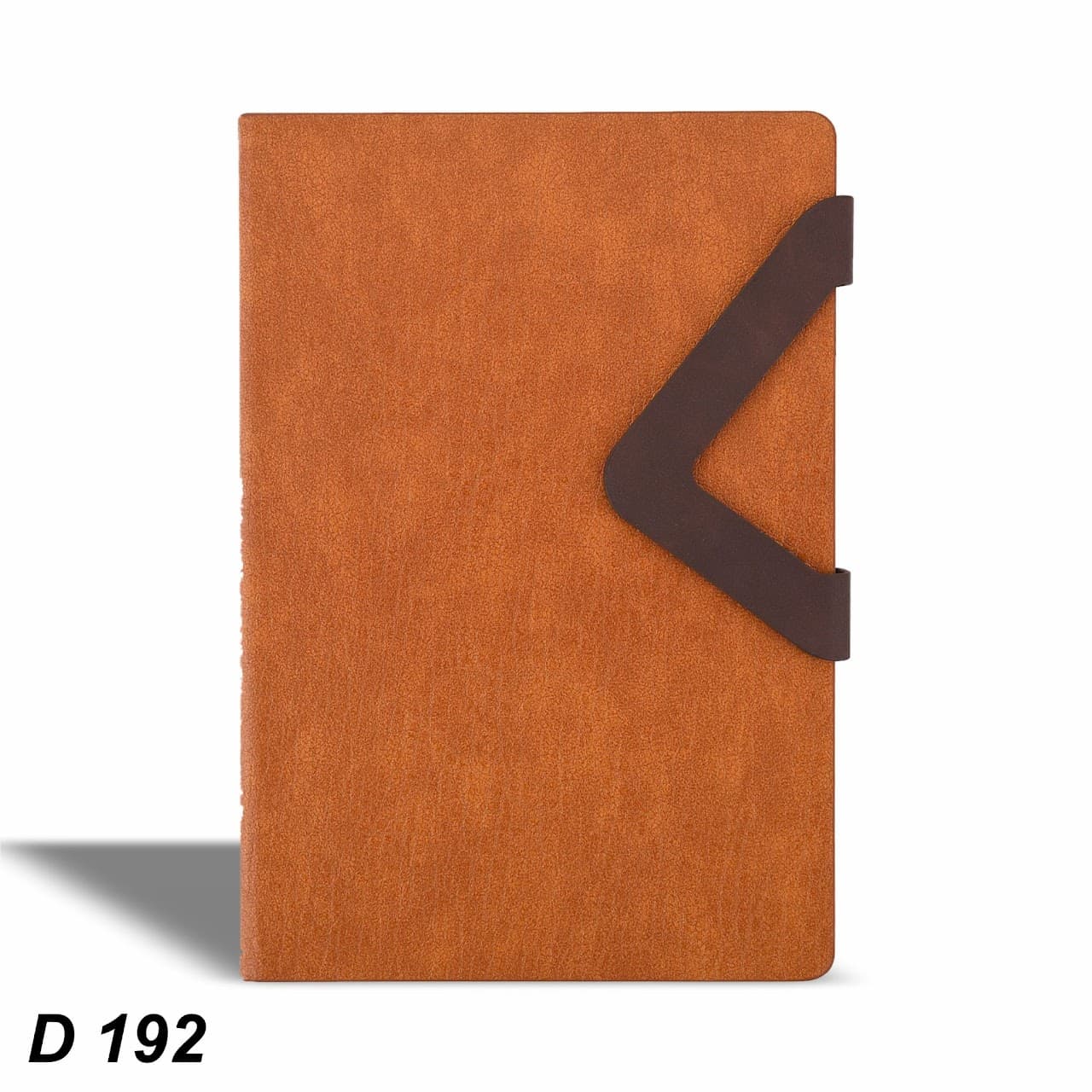 Triangle Flap Brown Notebook | A5 Size – custom branded notebook