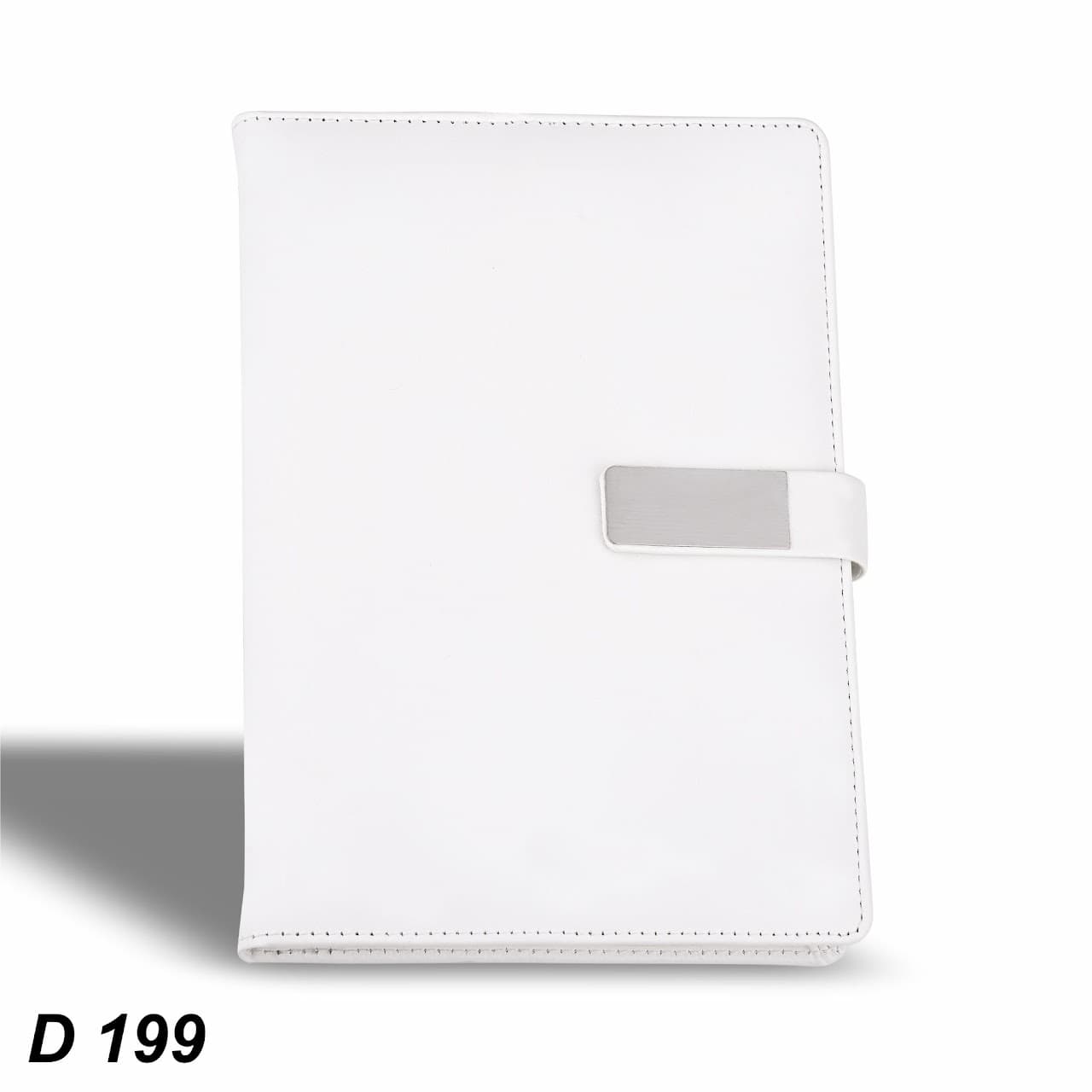 White Soft PU Notebook | A5 Size – custom branded notebook