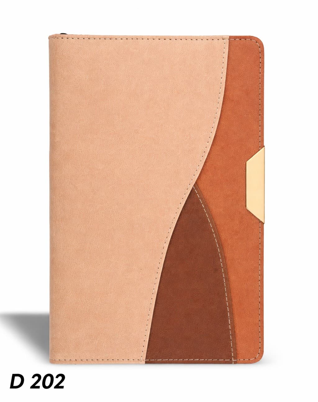 3 Pattern Brown Notebook | A5 Size – custom branded notebook