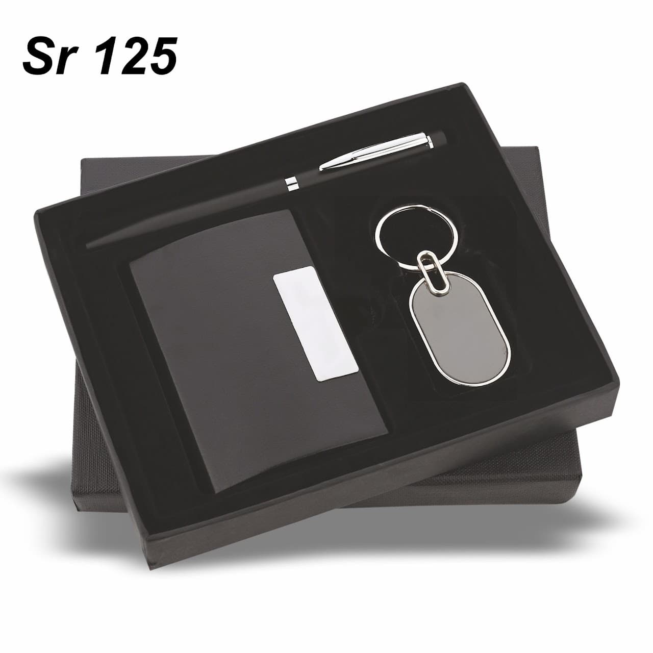 Sr 125 - Gift Set – Premium Metal – 3-in-1 (Pen + Keyring + Card Holder) – custom branded combo sets