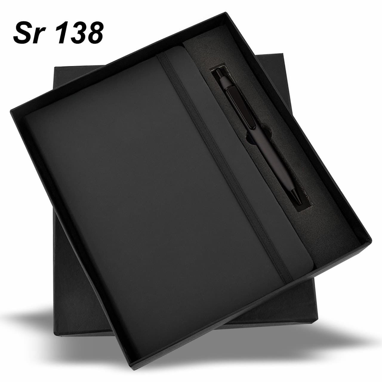 Gift Set – Elastic Diary – 2-in-1 (A5 Diary + Pen) – custom branded combo sets