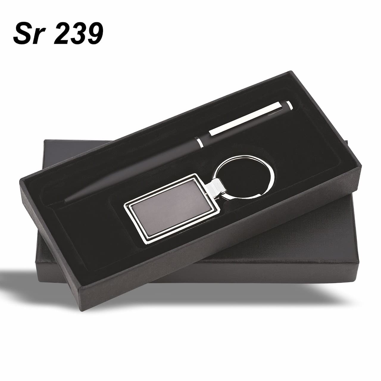 Gift Set – Classic Metal – 2-in-1 (Pen + Keyring) – custom branded combo sets
