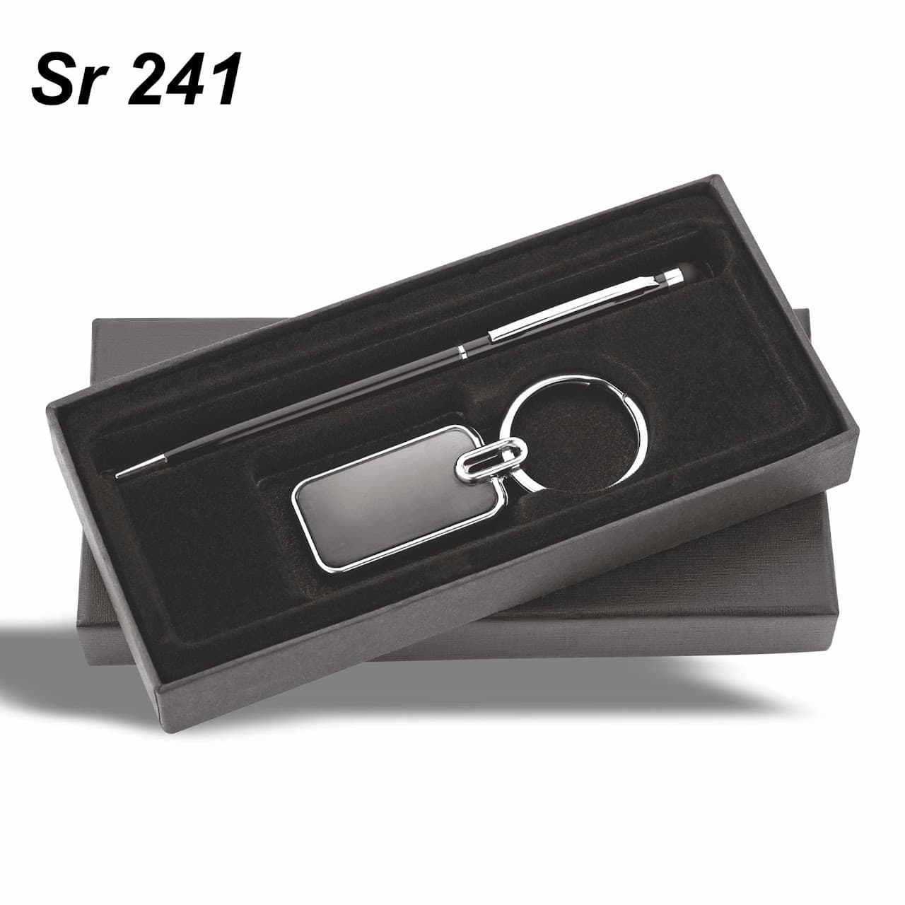 Gift Set – Classic Metal – 2-in-1 (Pen + Keyring) – custom branded combo sets