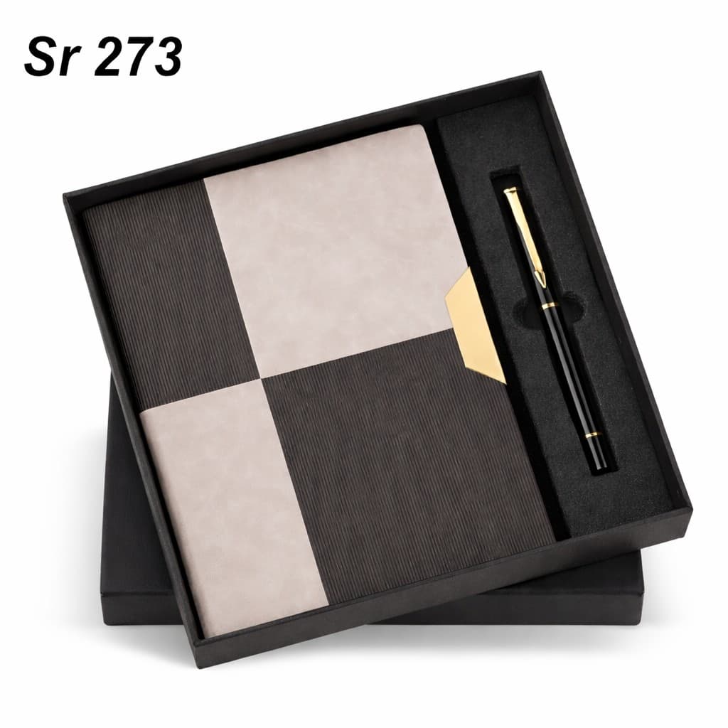 Gift Set – Diary Premium – 2-in-1 (A5 Diary + Pen) – custom branded combo sets