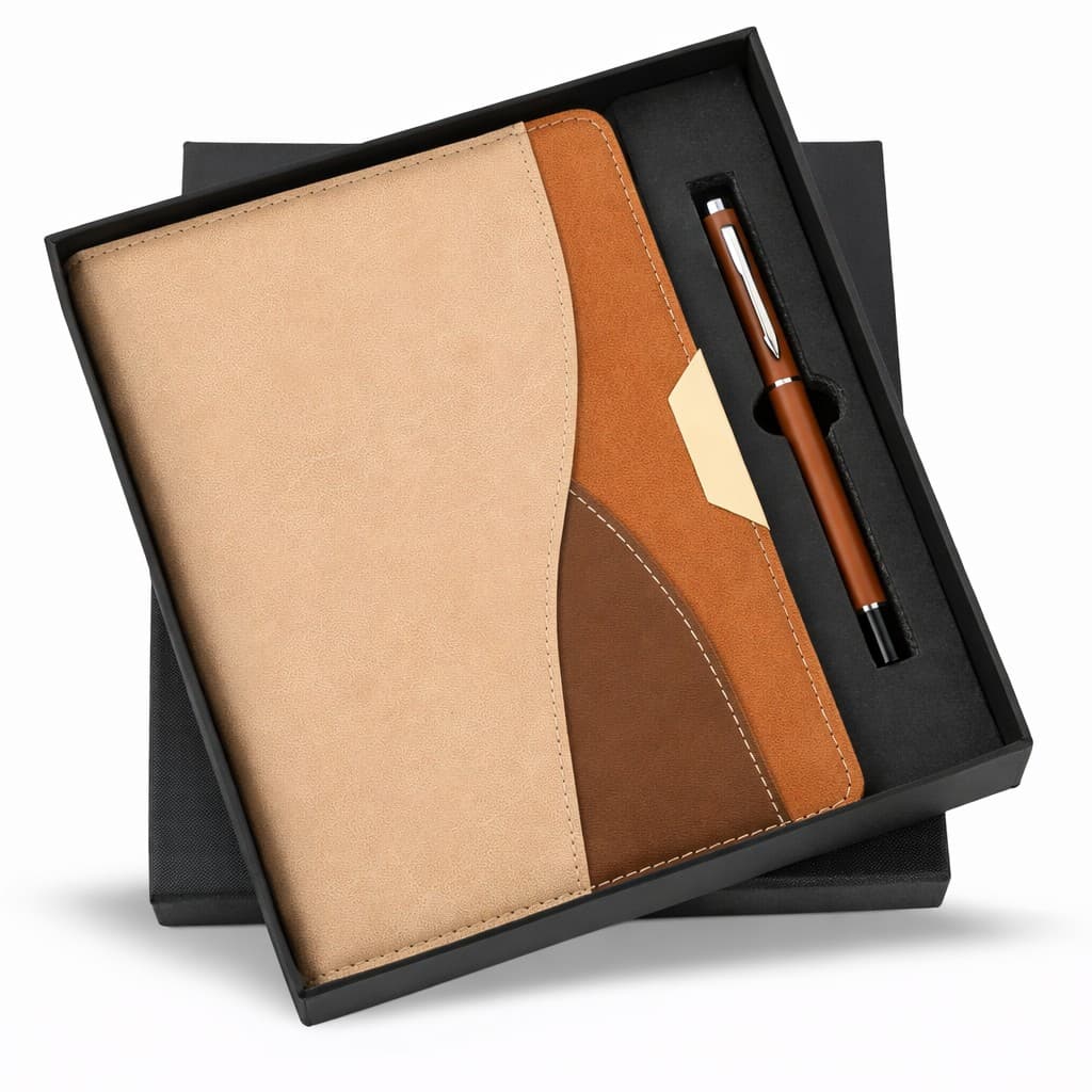 Gift Set – Diary Premium – 2-in-1 (A5 Diary + Pen) – custom branded combo sets