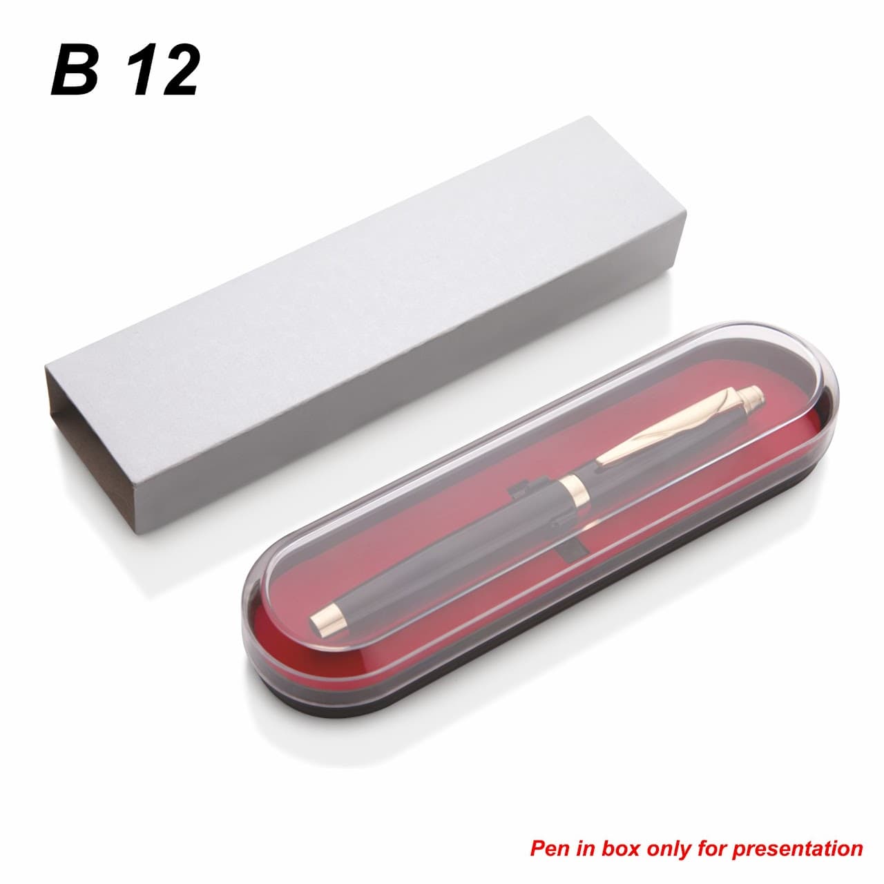 Red Master Box Pen – custom branded pen
