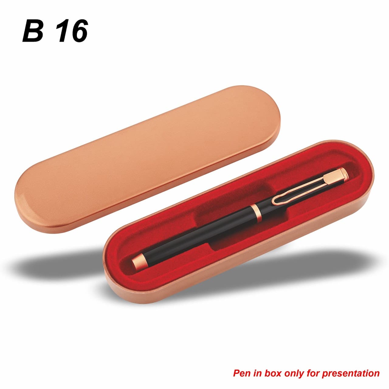 Premium Metal Box (Rose Gold) Pen – custom branded pen