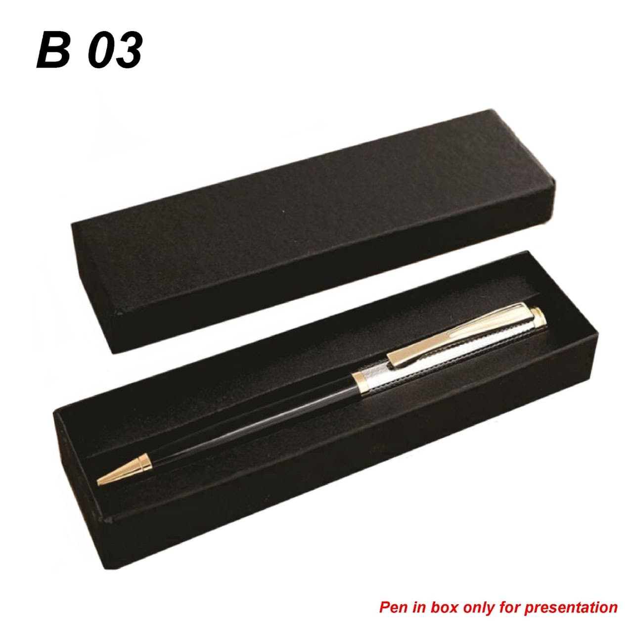 Black Paper Box Pen – custom branded pen