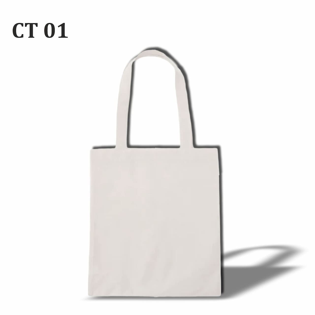 Cotton Tote Bag – White (300 GSM) - 40 × 37 × 8 cm – custom branded bags