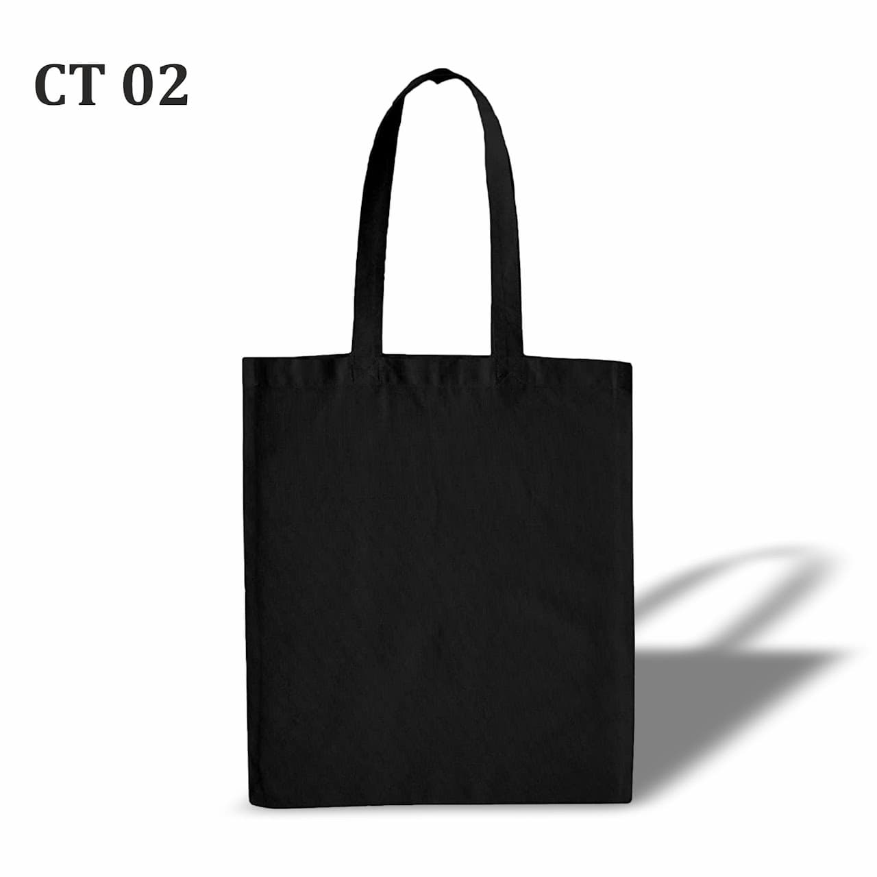 Cotton Tote Bag – Black (300 GSM) - 40 × 37 × 8 cm – custom branded bags