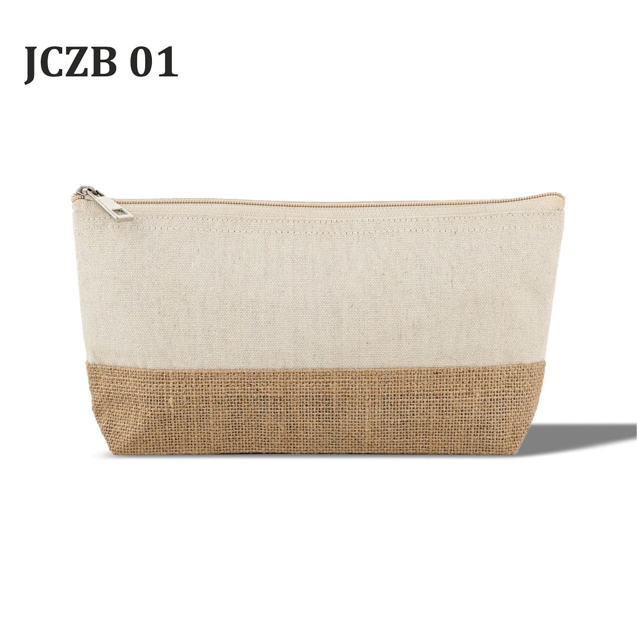 JCZB 01 - Cotton Jute Hand Pouch – Small - 13 x 25 x 5 cm – custom branded bags