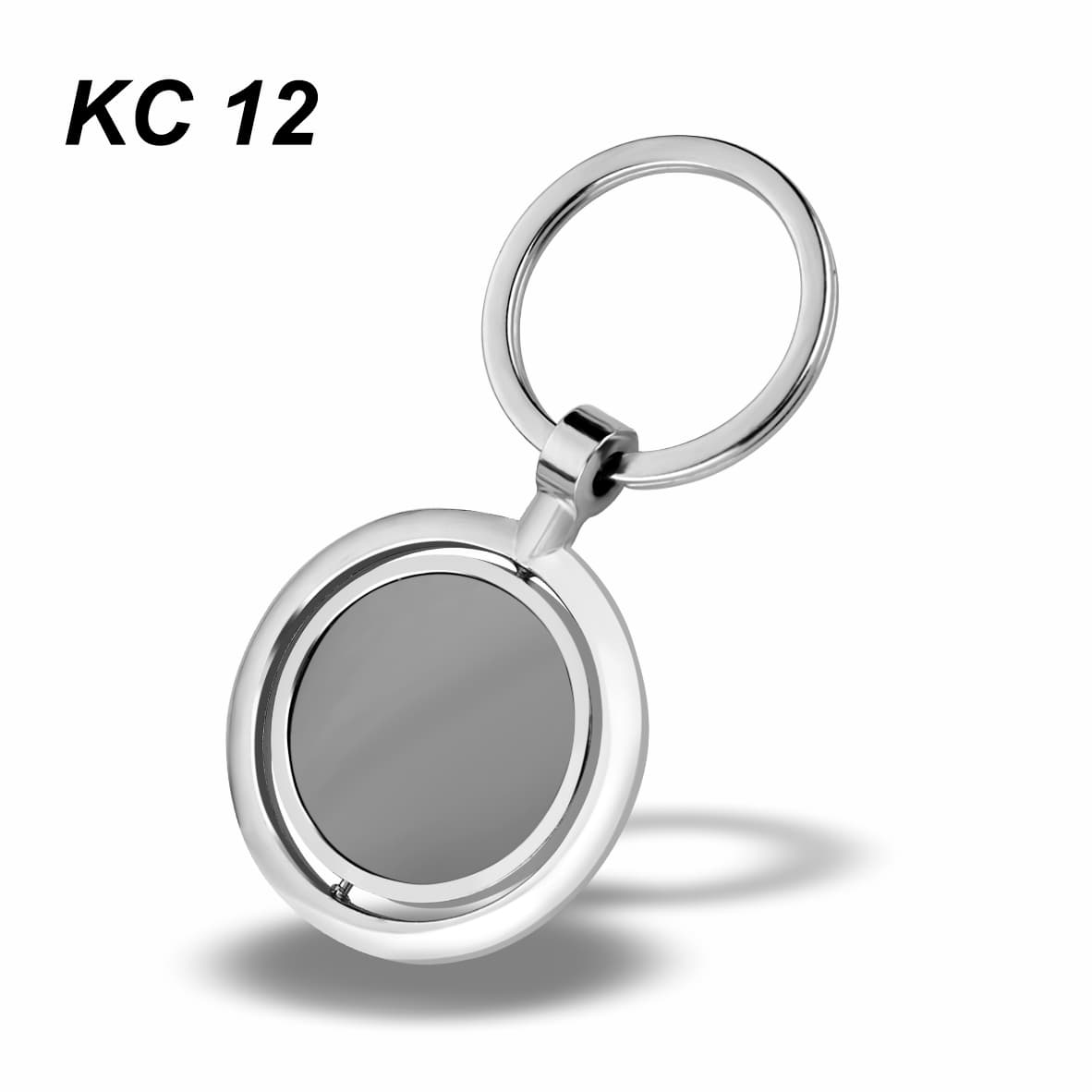 KC12 - Round Premium Metal Keychain – custom branded key ring