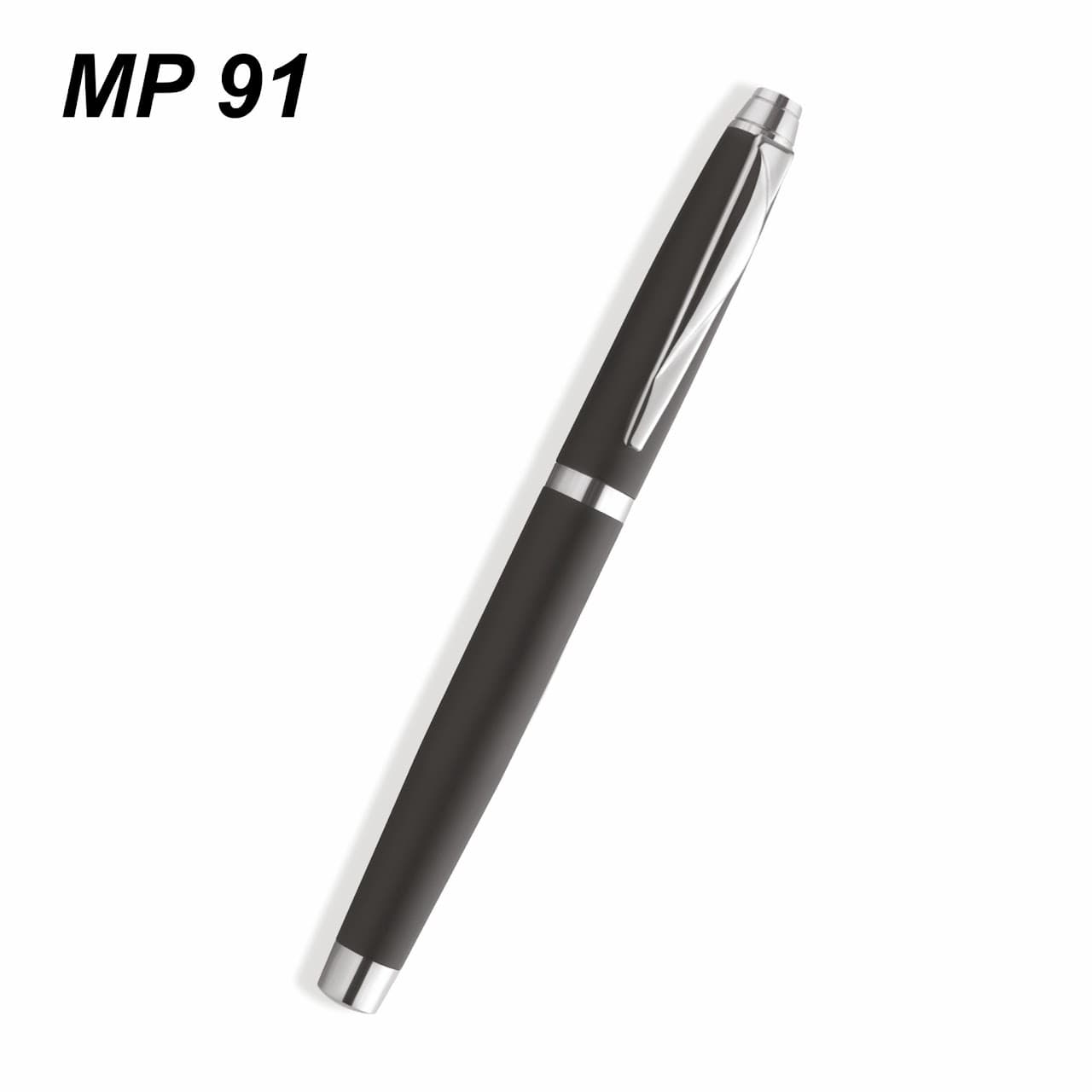 Creta Black Chrome Roller Pen – custom branded pen