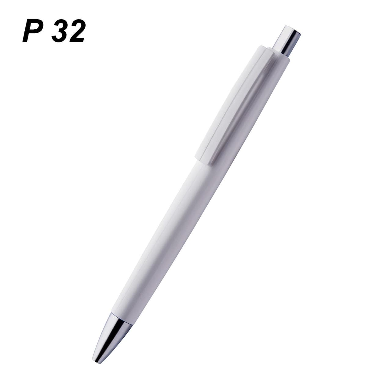 Triangle White Pen – custom branded pen