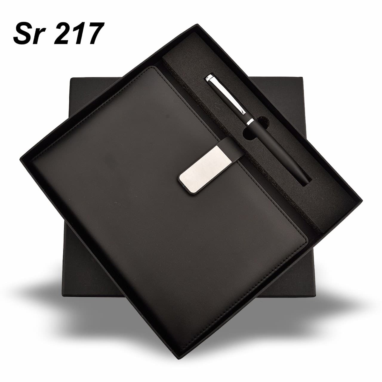 Sr 217 - Gift Set – Premium Diary – 2-in-1 (A5 Diary + Pen) – custom branded combo sets
